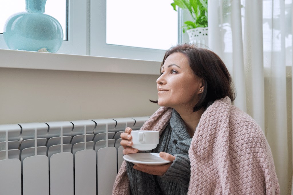 radiateur et chauffage en hiver